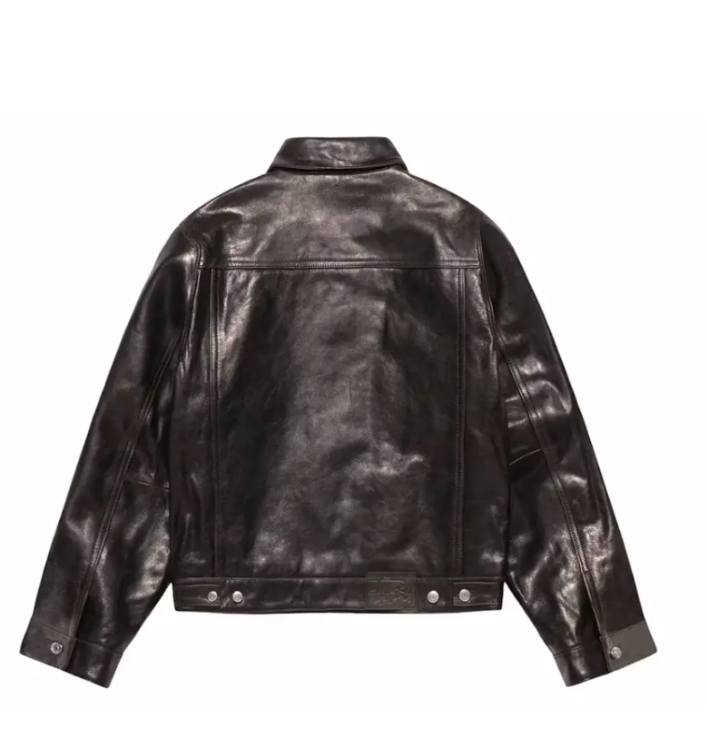 ジャケット・アウター STUSSY TRUCKER JACKET LEATHER Stussy Trucker Leather Jacket | eBay