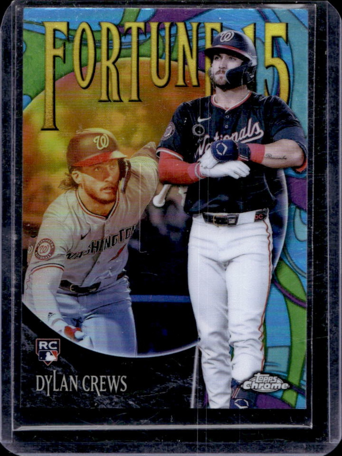 2025 Topps Chrome Dylan Crews Fortune 15 RC Rookie #F15-11 Nationals