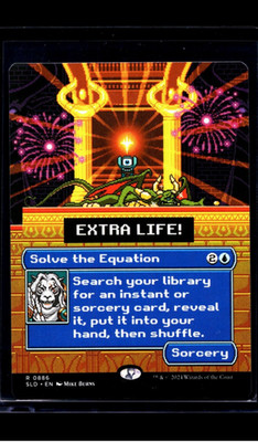 2024 MTG Magic the Gathering SLD Secret Lair Extra Life #886 Solve the Equation