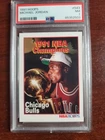 1991-92 NBA Hoops Michael Jordan #543 PSA Chicago Bulls NBA Champions Card