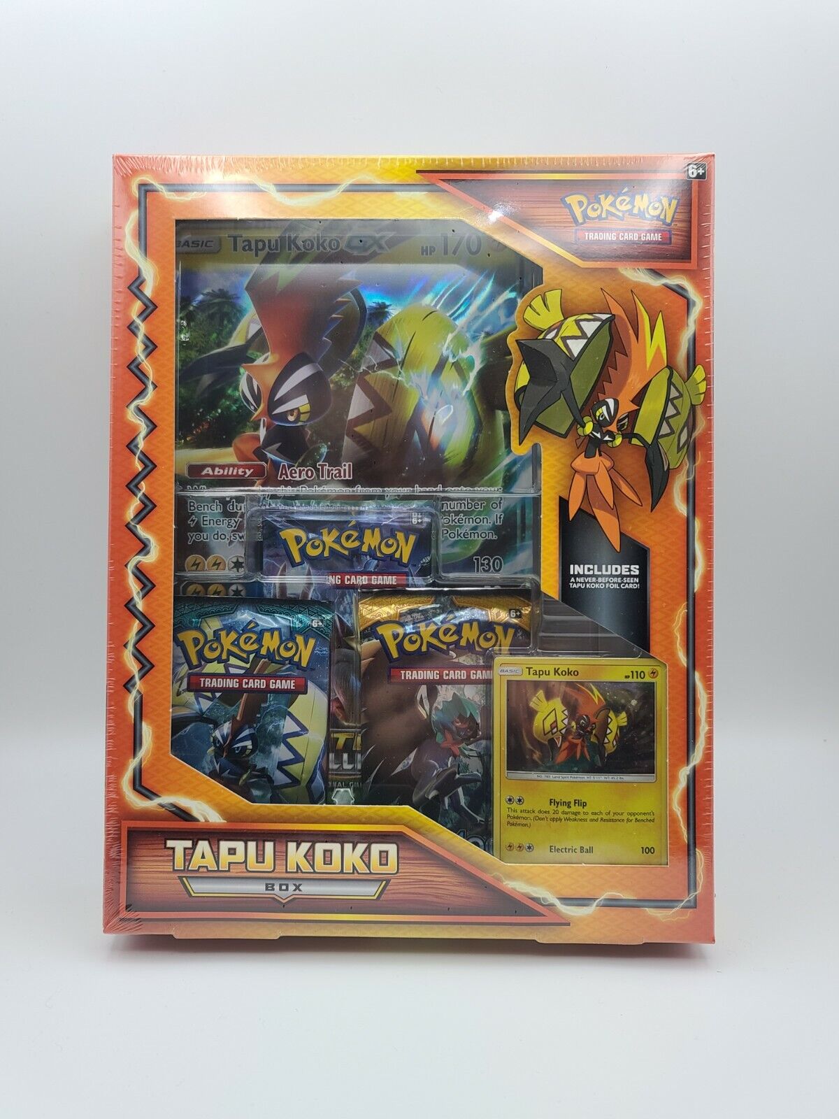 Cards and Comics - Now in stock! Pokémon Tapu Koko box. You get 3 pack and  a promo and a big card! #pokemon