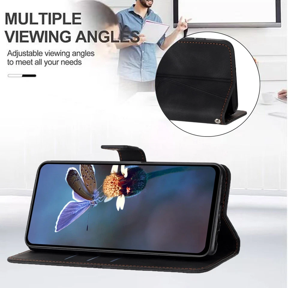 Luxury Leather Strap Wallet Stand Cover Case For 16 15 14 13 12 11 Pro Max 16E - Image 2 of 4