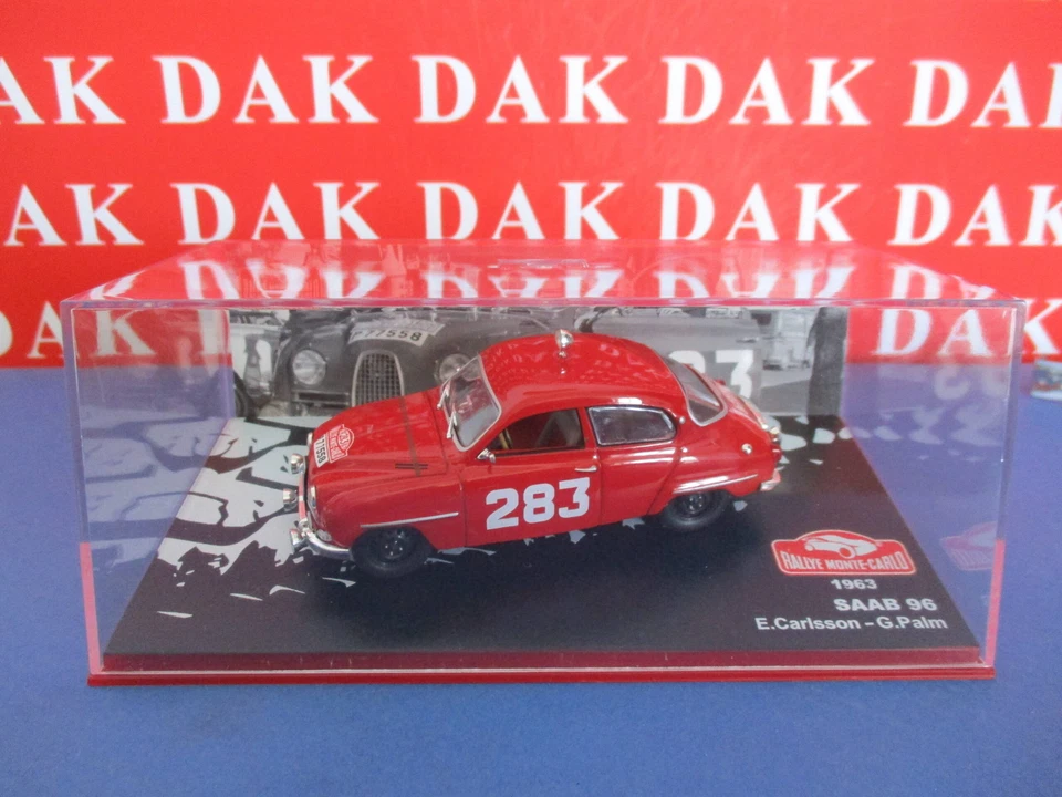 Die cast 1/43 Modellino Auto Saab 96 Rally Monte Carlo 1963 E. Carlson - Immagine 4 di 4