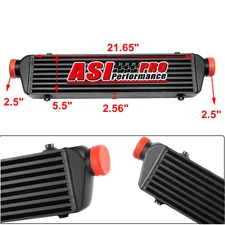 21.65"X 5.5"X2.56" Aluminum Turbo Intercooler 2.5" Inlet/Outlet Universal