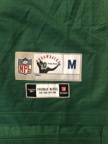 JETS NWT Freeman McNeil NY Jets Jersey - Reebok Throwback Collection, Medium - Picture 3 of 6