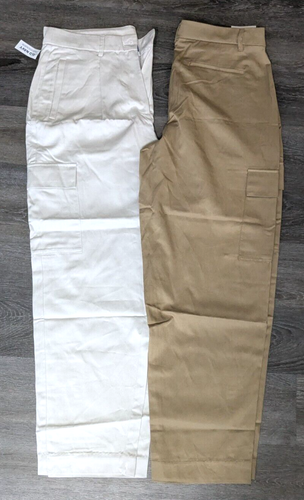 (2) Women's Old Navy Navy Extra High-Rise Taylor Trouser Full-Length Pants LG
