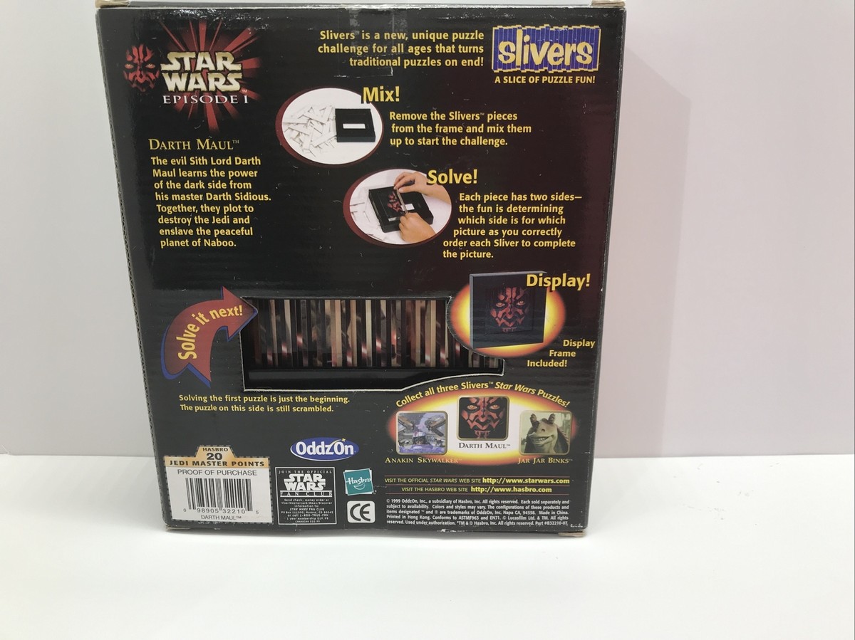 Star Wars Episode I Darth Maul Sith Slivers 2-in-1 Toy Puzzle | eBay