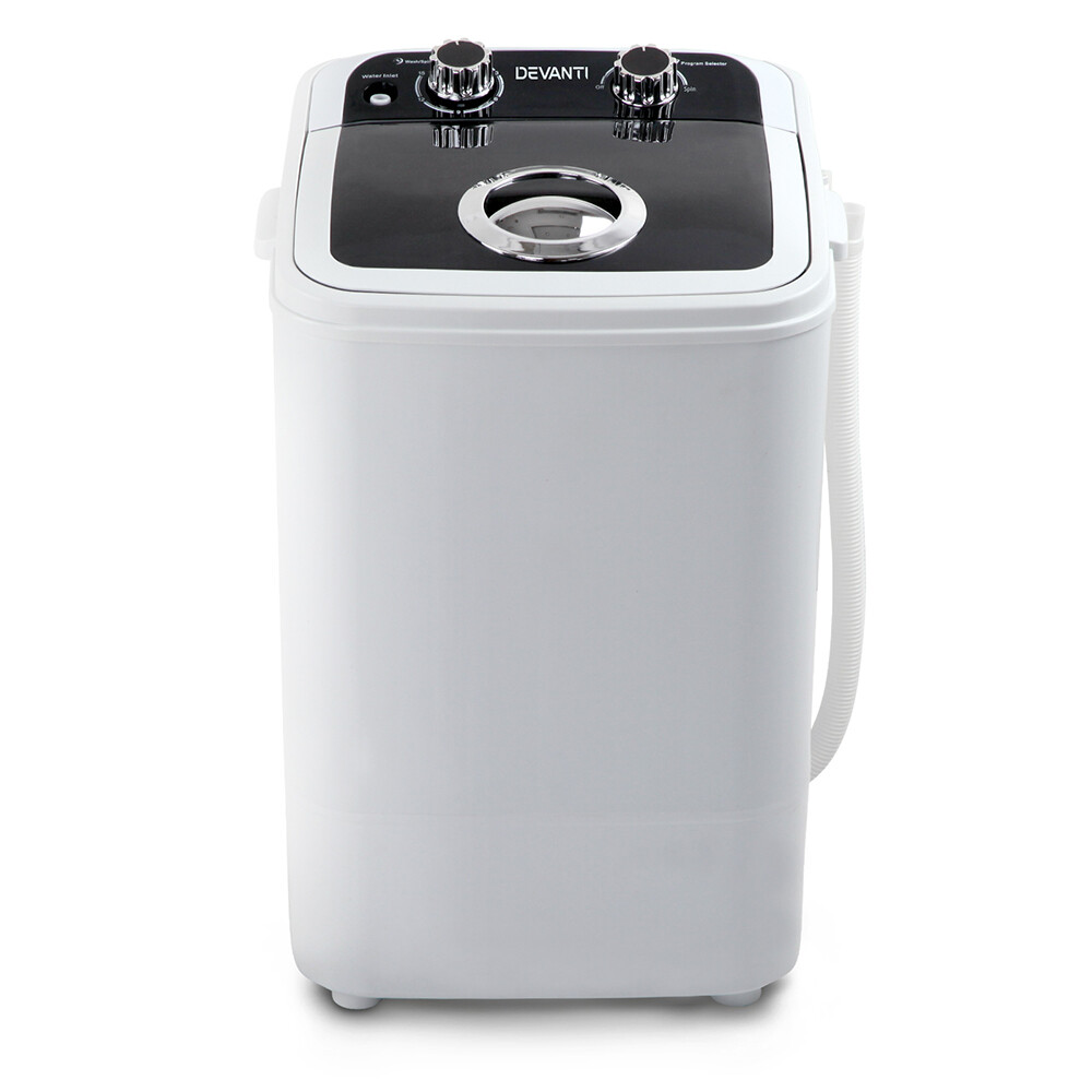 Devanti 4.6KG Mini Outdoor Portable Washing Machine Top Loader Spin