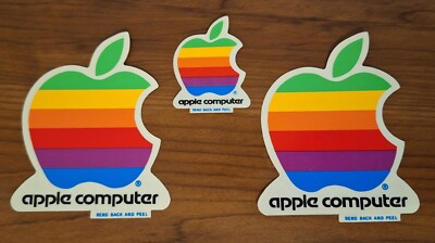 Vintage Original Apple computer stickers Lot 3 | eBay