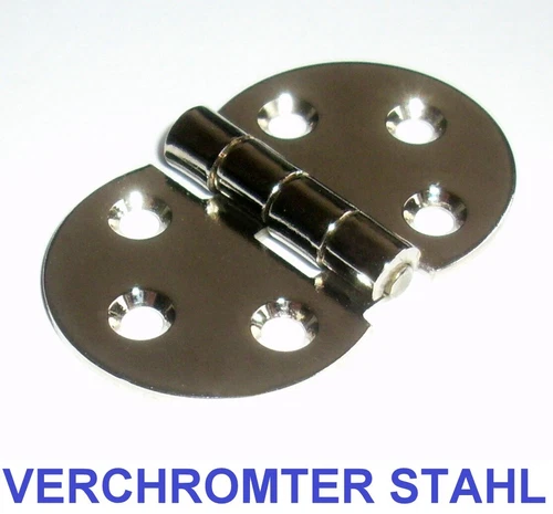 30x50mm verchromt Möbelscharnier Möbeltür Scharnier Möbel Türband HOCHWERTIG NEU