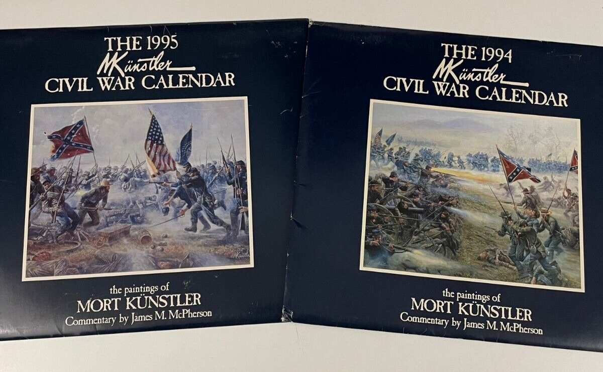 2 Mort Kunstler Civil War calendars 1994 1995 editions Künstler eBay