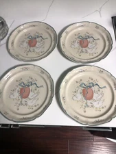 International Marmalade Set Of 4 Dinner Plates Never Put In Dishwasher Excellent