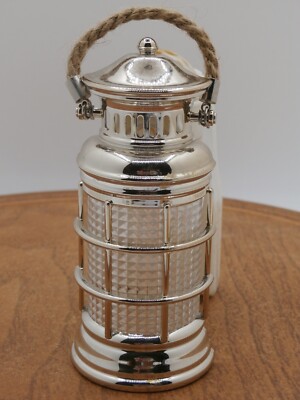 Vtg. SILVER LANTERN w/ Rope Handle Oil Diffuser Plug-In Bath & Body ...