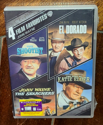 4 Film Favorites: John Wayne (DVD, 2013, Widescreen) Free Shipping!