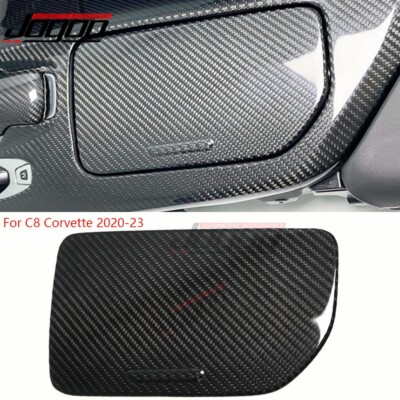Carbon Gear Water Cup Holder Covers For Corvette C8 Stingray Z51 Z06 Convertible