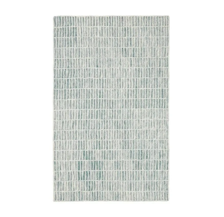 Alfombra de lana acolchada a mano Capitola Straw - Alfombra de lana 5x8, 8x10, 9x12, 10x14 Foto 4 de 4