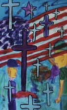 painting on canvas  39” X 62” Acrylic, Abstract, POP Art, giant