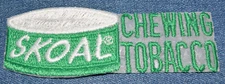 Original NOS Vintage 70s SKOAL Chewing Tobacco 5" Patch Iron-On Dip Snuff Retro