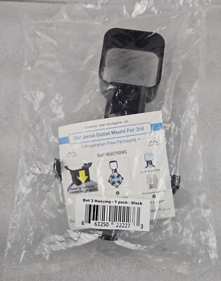 x4 LOT-MOUNT GENIE EASY-OUTLET MOUNT FOR ECHO DOT 3RD GENERATION - BLACK - NEW