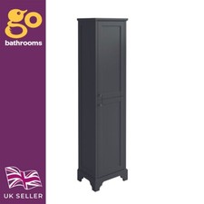 Arabella Vintage Grey Tallboy Bathroom Tall Storage Cabinet Two Door 1580mm