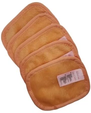 Original Makeup Eraser Set of (5) Mini Reusable Remover Cloths Orange Lot