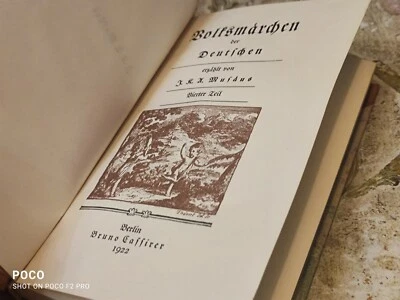 Volksmärchen der Deutschen Musäus 1922 Dämon Amor Stumme Liebe Ullrich mit Bühel - Bild 1 von 4
