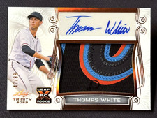 2023 Leaf Trinity AWESOME !! WORN PATCH ROOKIE AUTO Thomas White 47/99