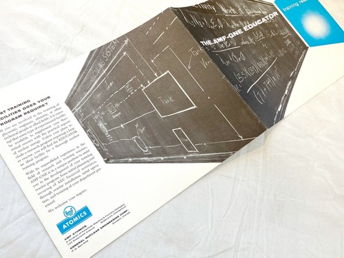 #Q 1950s AMF ATOMIC nuclear engineering brochure training reactor GNE EDUCATOR - Picture 2 of 9