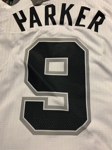 New Tony Parker Mens Size Large White Rev 30 Spurs Adidas Swingman Jersey NWT - Picture 3 of 11
