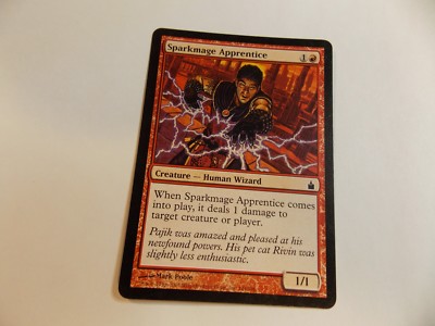 MTG magic the gathering   SPARKMAGE APPRENTICE   (   A )  