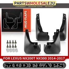 4x Front & Rear Mud Flaps Splash Guards Fender for Lexus NX200t NX300h 2014-2017