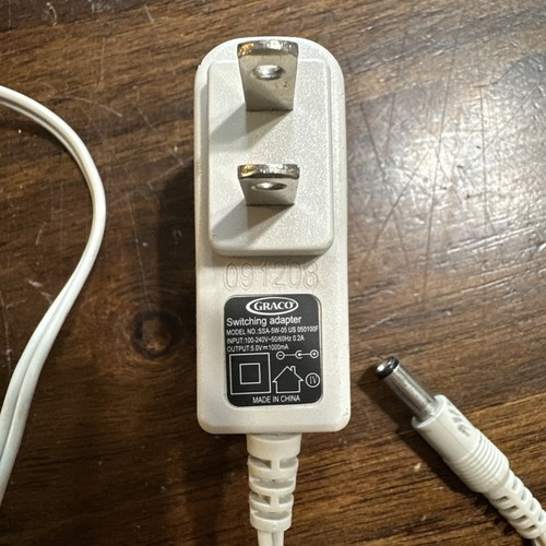 Genuine Graco Baby Swing AC Switching Power Adapter Cord Plug 5.0V 5V Lovin Hug - Picture 4 of 8
