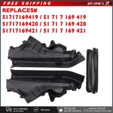 3Pcs Set Engine Upper Compartment Partition Panel Fit BMW X5 X6 E70 E70N E71 New