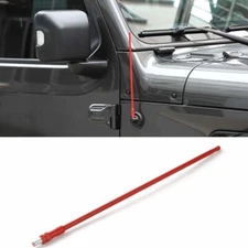 AM FM Radio Antenna Stubby Reflex 13" for Jeep Wrangler JK  JL JT 2007-2020 Red