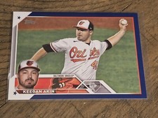 2023 Topps #617 Keegan Akin Royal Blue Orioles Nmmt