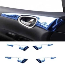 For Nissan Sentra Sylphy 13-2019 Blue Steel Inner Door Panel Bezel Panel Trim