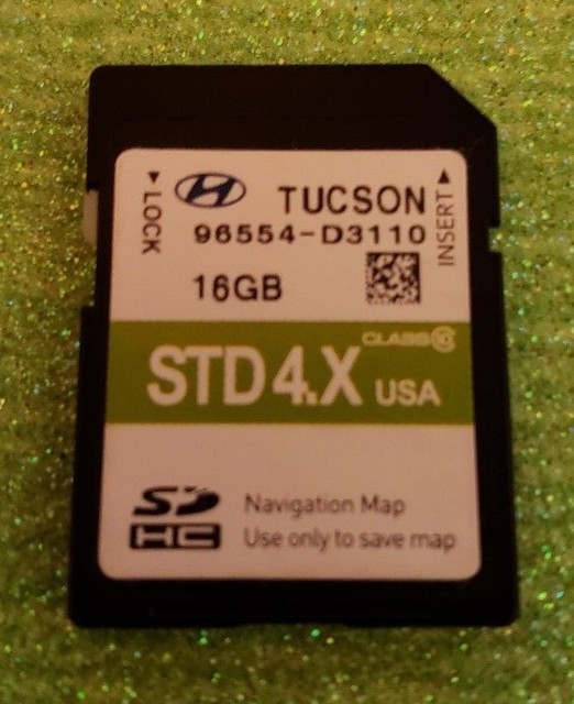 96554 D3110 2015 2016 2017 Hyundai Tucson SD Navigation Map Card 96554