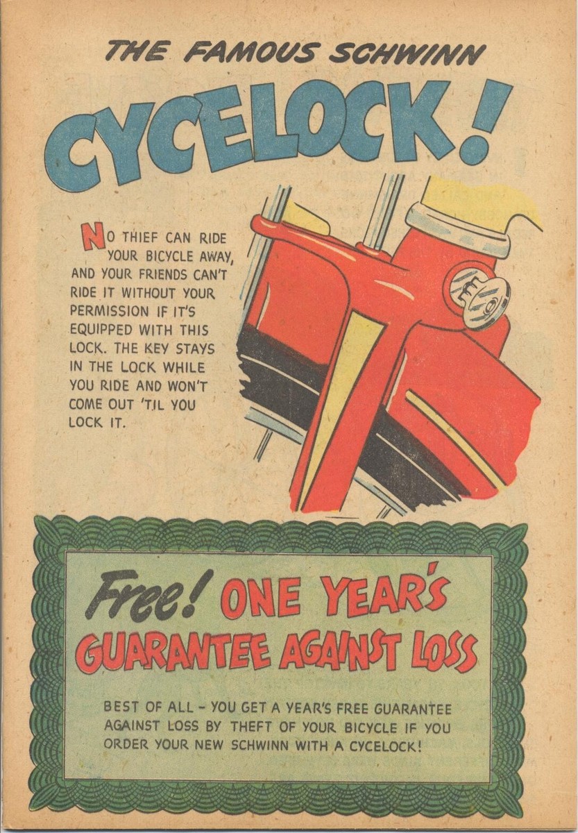 Schwinn Bicycle Book (1949) 108.92mph Informative Comic