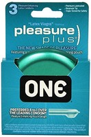2 Pack - One Condoms One Pleasure Plus, 3 Each on sale 2 Pack - One Condoms One Pleasure Plus, 3 Each on sale