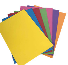 A4 SUGAR/ACTIVITY/CONSTRUCTION PAPER:100 SHEETS, 10 COLOURS COLLAGE CRAFT OFFICE