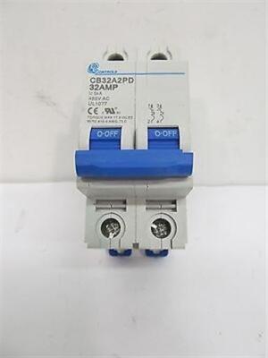 EE Controls CB32A2PD, 32 amp, 480 volt Miniature Circuit Breaker