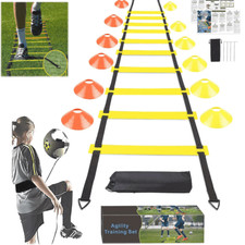 6M Speed Agility Training Ladder Fitness Training Sports Equipment Cones Markers