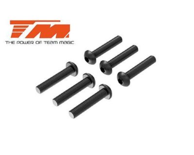 Team Magic Spare Part 3.5x18mm Steel BH Screw TM123518BU 