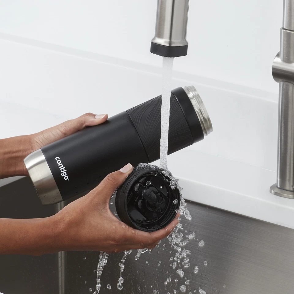 Изолированная дорожная кофейная кружка, 24 жидких унции, черная, технология SNAPSEAL - Изображение 4 из 4