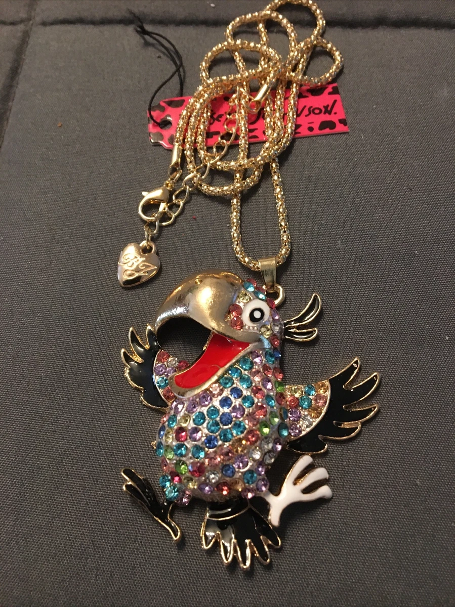 Betsey johnson bird best sale necklace