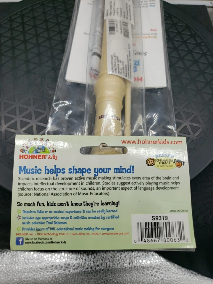Hohner Kids 3 Piece Soprano Recorder S9313 Ages 3+ NIP - Image 2 of 4