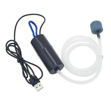 USB Aquarium Air Pump with Air Stone and Silicone Tube Energy Saving Oxygen Pump