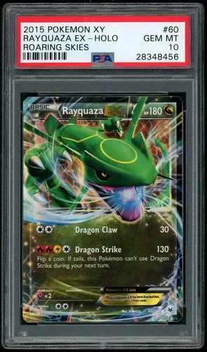 POKEMON RAYQUAZA EX XY 2015 ROARING SKIES #60 PSA 10