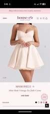 House of CB Minimoiselle Vintage Cream Tulle Minidress Size M Fullcup