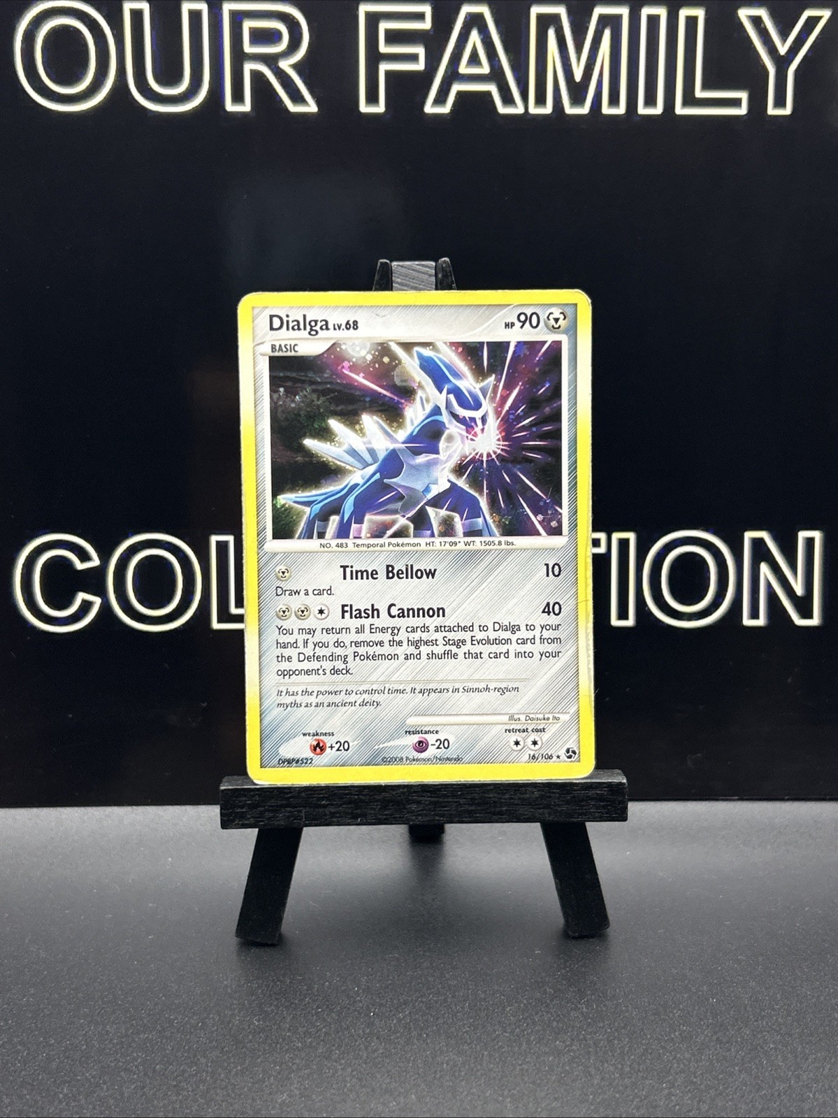 Dialga 16/106 Holo Great Encounters Pokemon Card